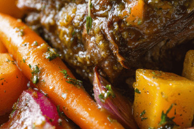 Mustard-Crusted Lamb Shoulder