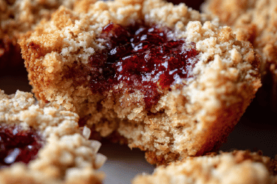 Oat Jam Muffin Crispies