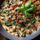 Oven Risotto Leek Spinach