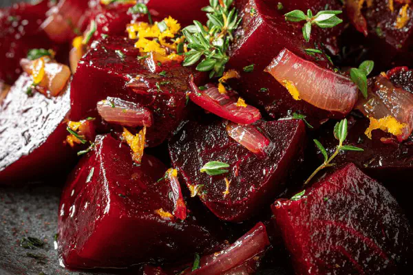 Braised Beets with Citrus Twist