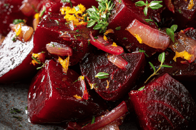 Orange Beet Cubes Twist
