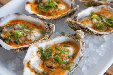 Oysters Coconut Lemongrass