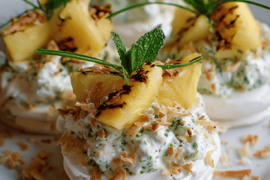 Passionfruit Coco Pavlovas