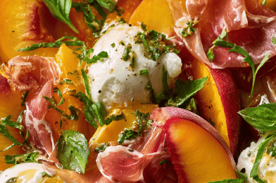 Peach Mozzarella Salad Twist