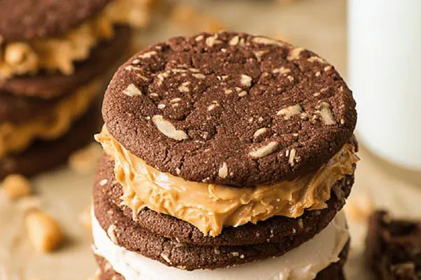 Peanut Butter Cocoa Sandwiches