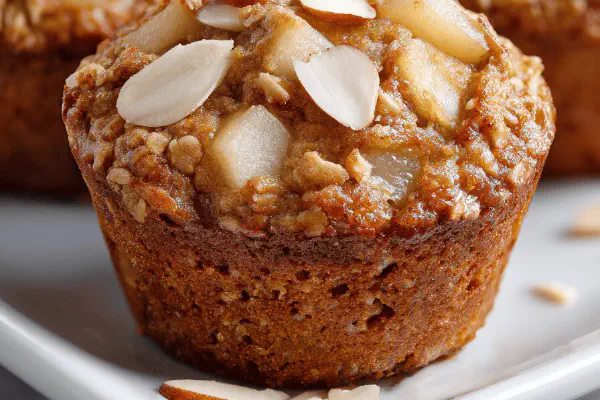 Pear Almond Muffins