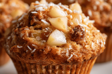 Pear and Date Muffins