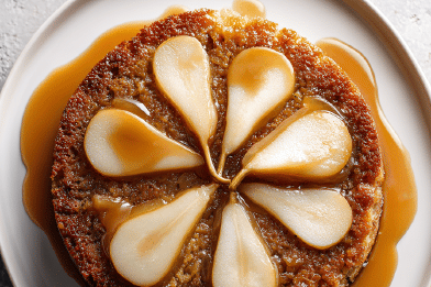 Pear Upside-down Spice Cake