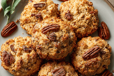 Pecan Butter Biscuits