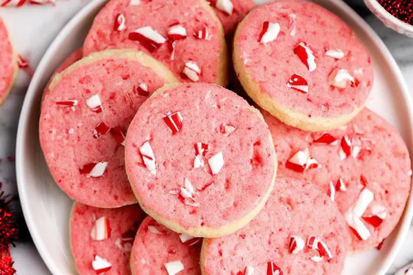 Peppermint Candy Crunch Shortbread