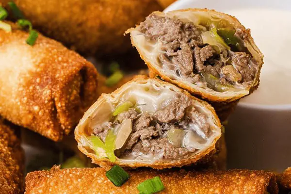 Philly Cheesesteak Egg Rolls