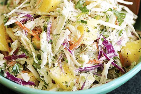 Pineapple Cilantro Slaw