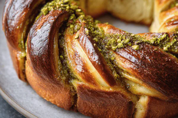 Pistachio Brioche Twist