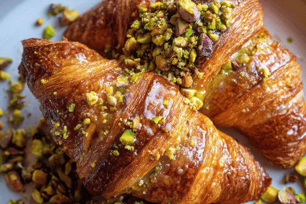 Pistachio Maple Croissants