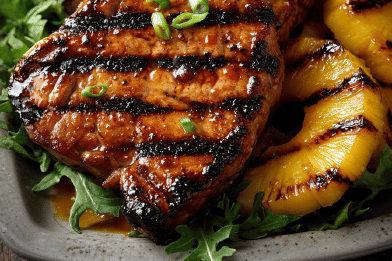 Pork Chops Pineapple Grill