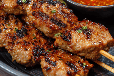 Pork Ginger Lemongrass Skewers