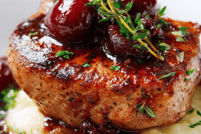 Pork Medallions Cherry Spice