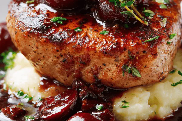 Pork Medallions Cherry Spice