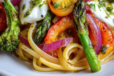 Primavera Red Pepper Linguine