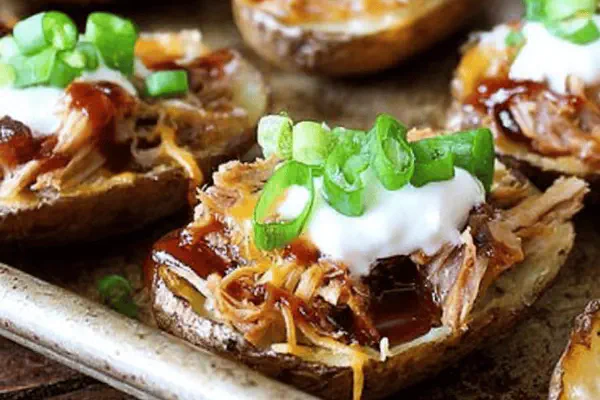 Pulled Pork Potato Skins