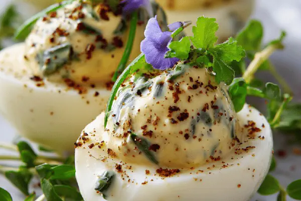 Quail Eggs Tarragon Mayo
