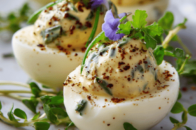 Quail Eggs Tarragon Mayo