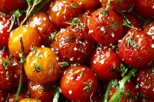 Quick Confited Cherry Tomatoes