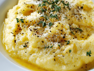 Quick Polenta with Taleggio