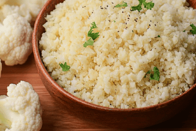 Quick Riced Cauliflower