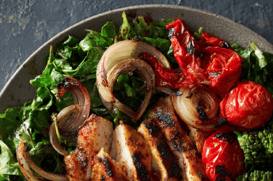 Red Bean Rapini Chicken Salad