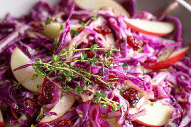Red Cabbage Apple Salad