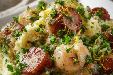 Red Potato Mash Sausages