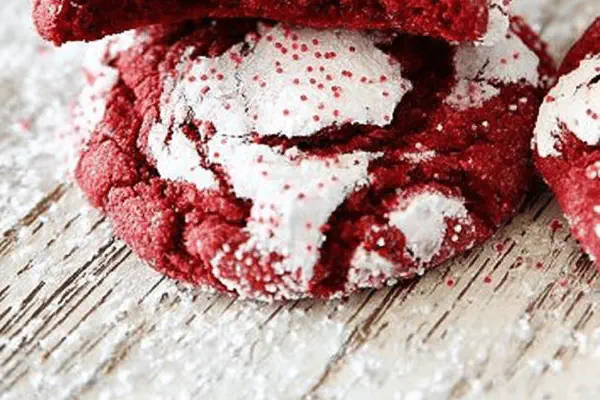 Red Velvet Powdered Cookies