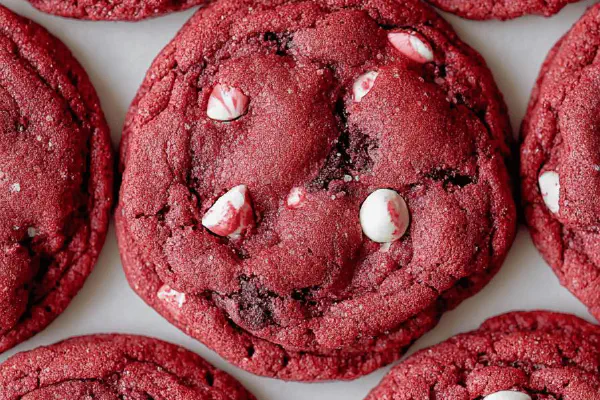 Red Velvet White Chip Cookies