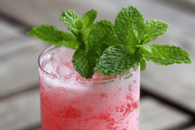 Rhubarb Hibiscus Cooler