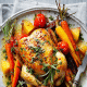 White Wine Thyme Roast Chicken