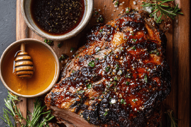 Roast Leg of Lamb with Port