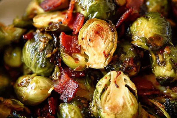 Roasted Brussels Sprouts Bacon Dressing
