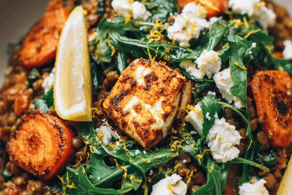 Roasted Carrots Lentil Couscous