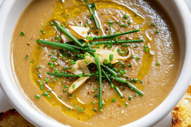 Roasted Parsnip Onion Soup
