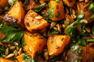 Roasted Pumpkin with Coriander Twist