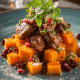 Chicken Peach Bacon Bites