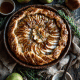 Maple Glazed Upside-Down Apple Cake