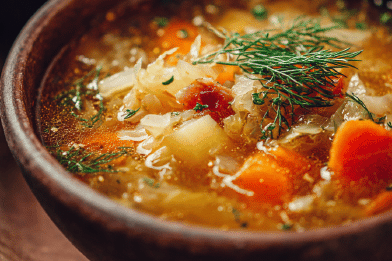 Rustic Sauerkraut Soup
