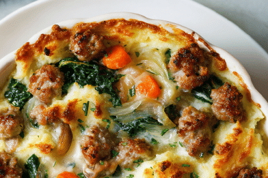Rustic Sausage Shepherds Pie