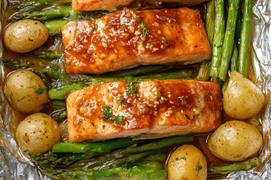 Salmon Miso Papillotes