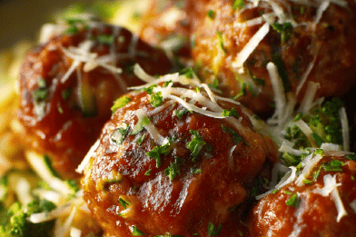 Sausage Zucchini Meatballs Orzo Broccoli