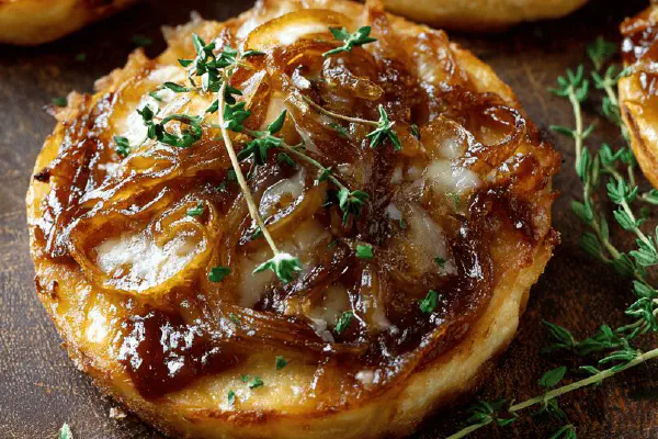 Savory Pan Onion Pizzas