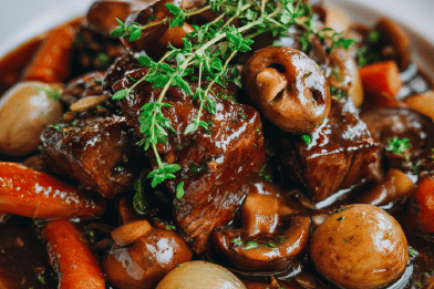 Seitan Bourguignon Twist