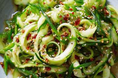 Sesame Cucumber Salad Twist